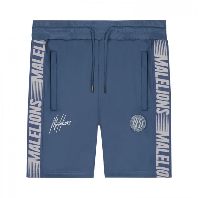 Afbeelding van Malelions Sport Striker T-Shirt + Short Set Navy Grey