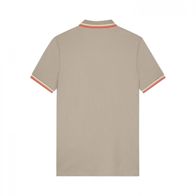Afbeelding van Malelions Men Signature Polo Set Taupe Soft Peach