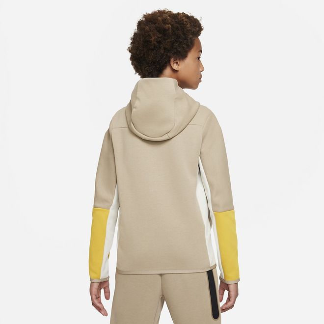 Afbeelding van Nike Sportswear Tech Fleece Hoodie Kids Khaki Light Bone