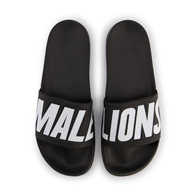 Afbeelding van Malelions Sport Nium Slides Black White