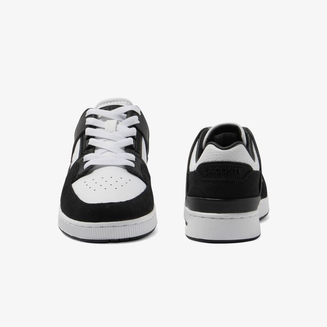 Afbeelding van Lacoste Court Cage Eyelet Leather Sneakers White Black