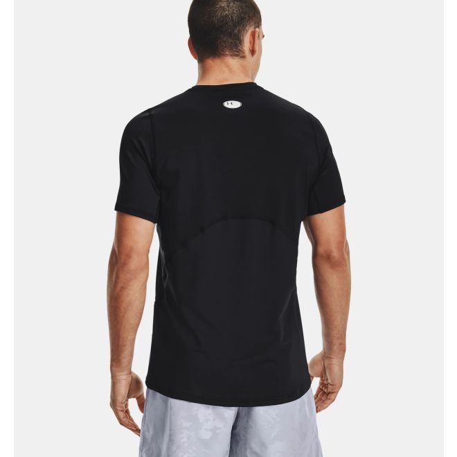 Afbeelding van Under Armour HeatGear® Fitted SS T-Shirt Black White - 001