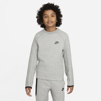 Foto van Nike Sportswear Tech Fleece Sweatshirt Kids Dark Grey Heather