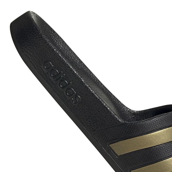 Afbeelding van Adidas Adilette Aqua Slippers Black Gold Metallic