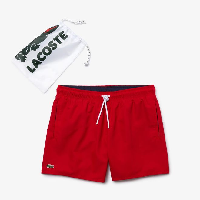 Afbeelding van Lacoste Short Red Green