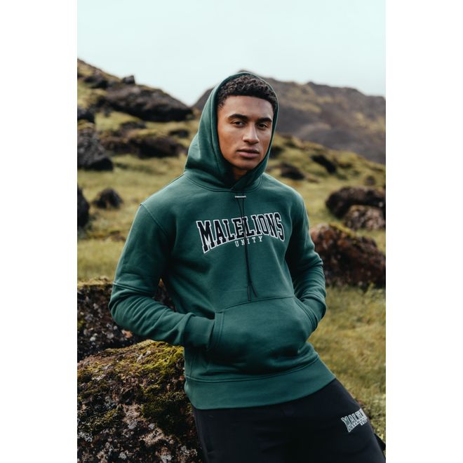 Afbeelding van Malelions Men Unity Hoodie Dark Green Black