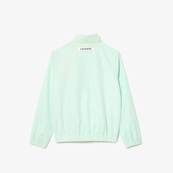 Afbeelding van Lacoste Trainingspak Stretchstof Colorblock Groen Wit Felgeel