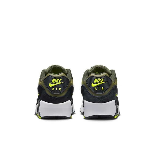 Afbeelding van Nike Air Max 90 Kids Leather Medium Olive Volt