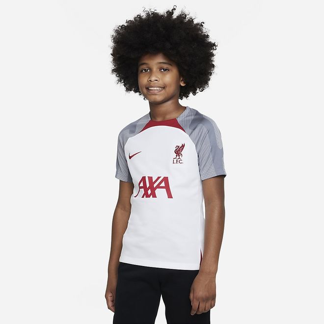 Afbeelding van Liverpool FC Strike Nike Dri-FIT Voetbaltop Kids White Smoke Grey