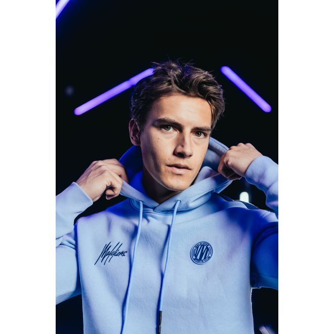 Afbeelding van Malelions Sport Leader Hoodie Light Blue Navy