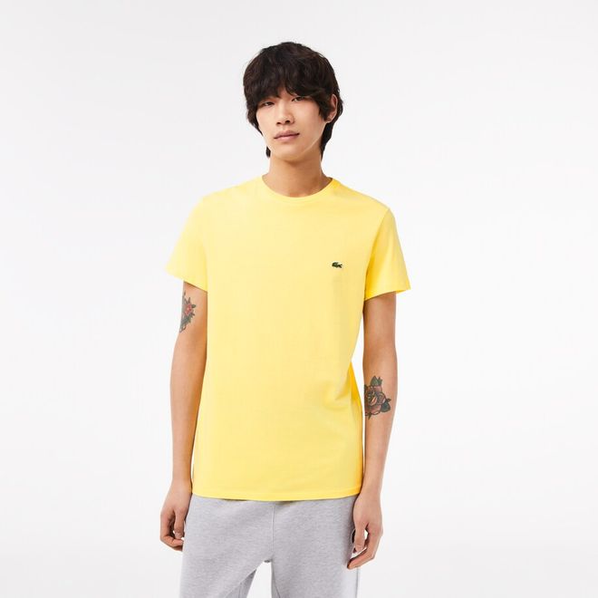 Afbeelding van Lacoste T-shirt met Ronde Hals Geel