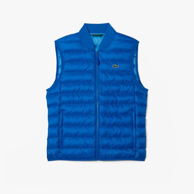 Afbeelding van Lacoste bodywarmer heren gewatteerd waterafstotend Blauw
