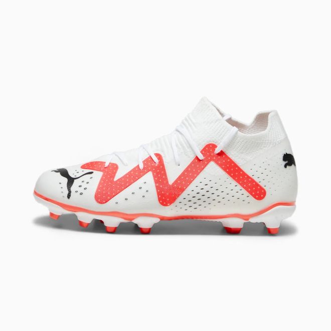 Afbeelding van Puma Future Match FG Voetbalschoenen Kids White Black Fire Orchid