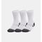 Afbeelding van Unisex UA Performance Tech Crew sokken 3 paar White