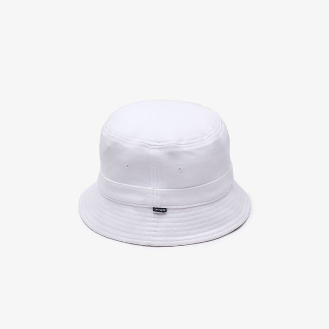 Afbeelding van Lacoste Organic Cotton Bob Hat White