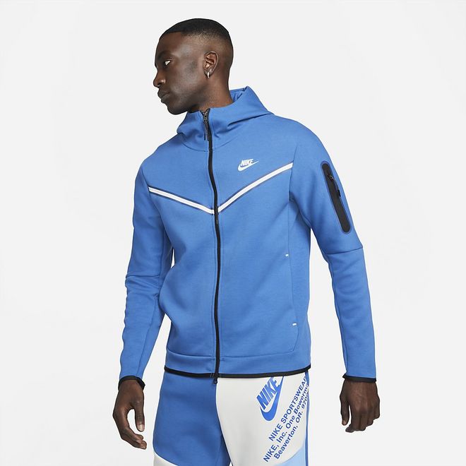 Nike Sportswear Tech Fleece Hoodie Dark Marina Blue -