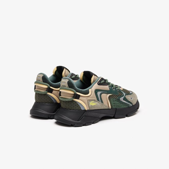 Afbeelding van Lacoste L003 Neo Sneakers van Textiel voor Heren Khaki Dark Green