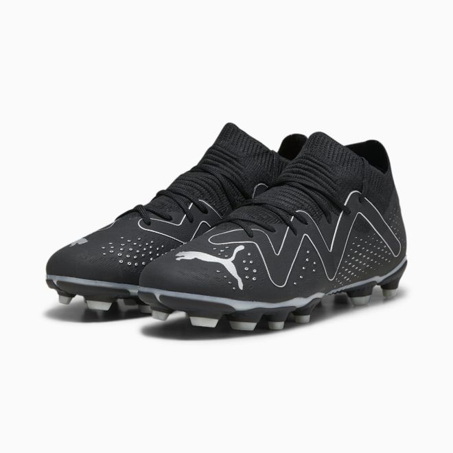 Afbeelding van Puma Future Match FG Voetbalschoenen Kids Black Silver