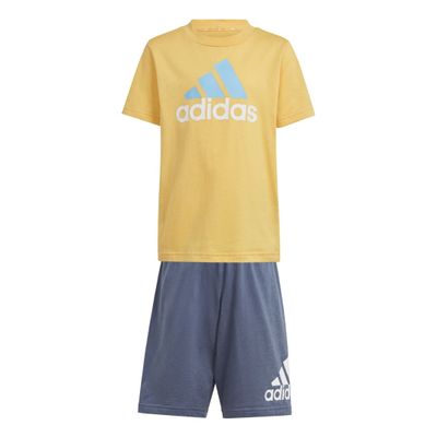 Foto van Adidas Essentials Logo T-shirt en Short Set Little Kids Semi Spark