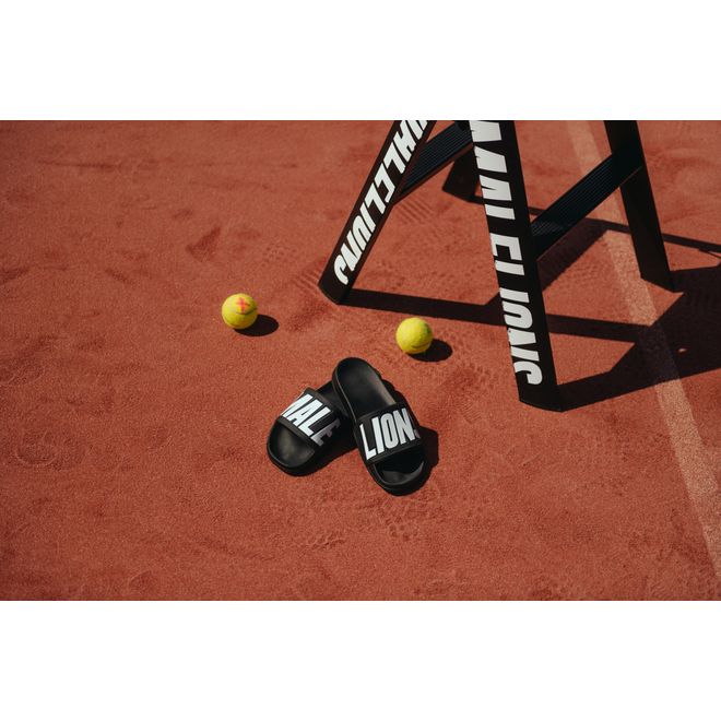 Afbeelding van Malelions Sport Nium Slides Black White