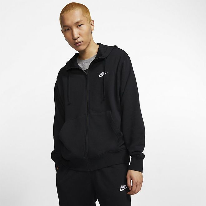 Afbeelding van Nike Sportswear Club Hoodie met rits Black Black