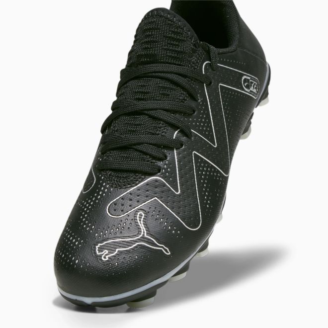 Afbeelding van Puma Future Play FG Voetbalschoenen Kids Black Silver