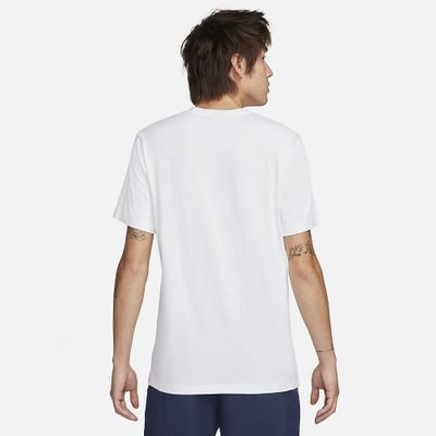 Foto van Nike Sportswear Big Logo T-Shirt White Hyper Turquoise
