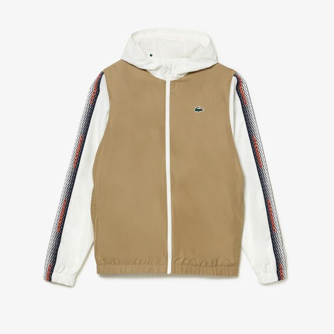 Afbeelding van Lacoste Trainingspak Beige Wit
