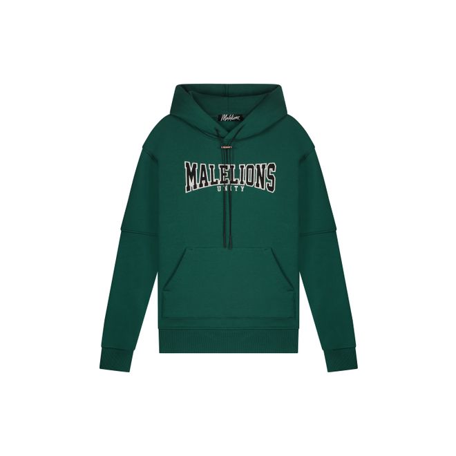 Afbeelding van Malelions Men Unity Hoodie Dark Green Black