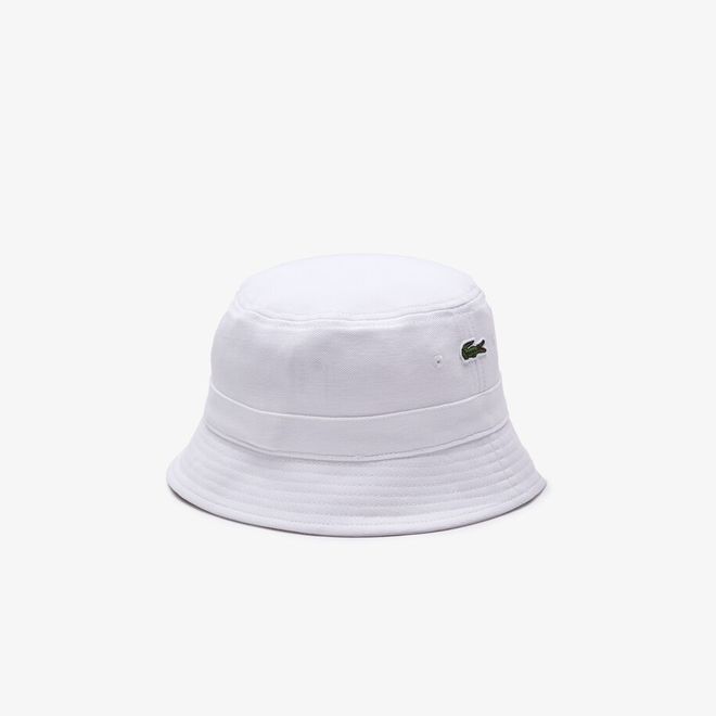 Afbeelding van Lacoste Organic Cotton Bob Hat White