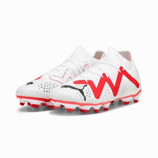 Afbeelding van Puma Future Match FG Voetbalschoenen White Black Fire Orchid