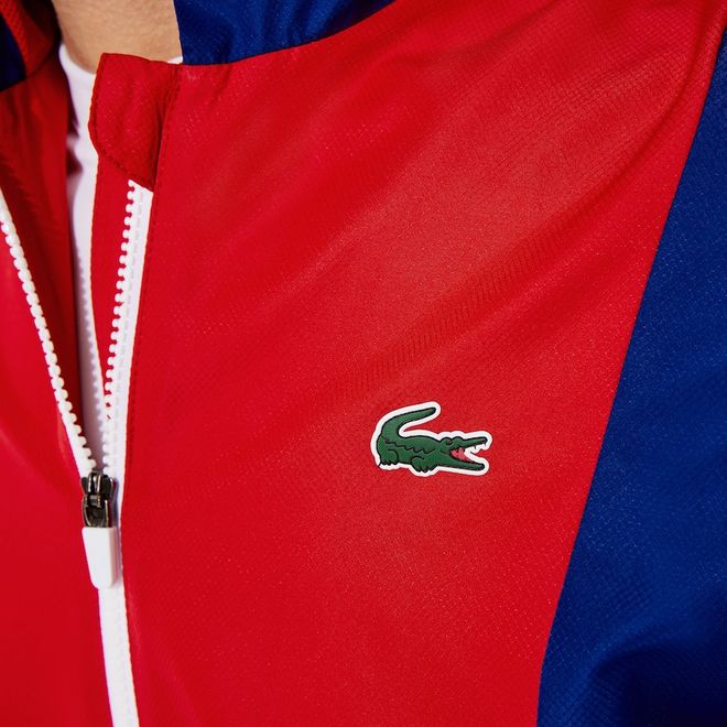 Afbeelding van Lacoste Sport Trainingspak Block Blue Red White