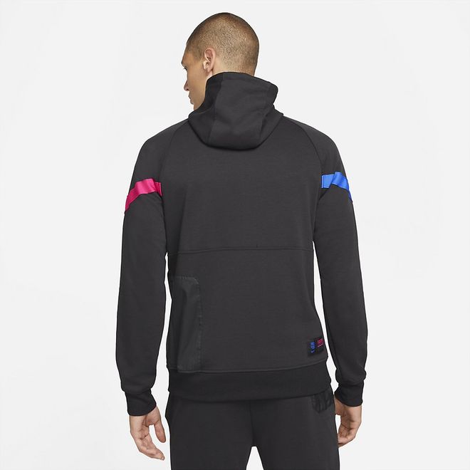 Afbeelding van FC Barcelona Hooded Flee Set Black Hyper Royal