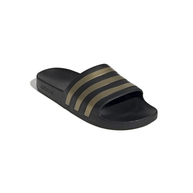 Afbeelding van Adidas Adilette Aqua Slippers Black Gold Metallic