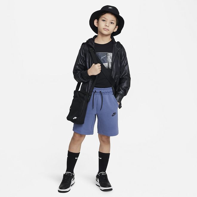 Afbeelding van Nike Sportswear Tech Fleece Short Kids Diffused Blue