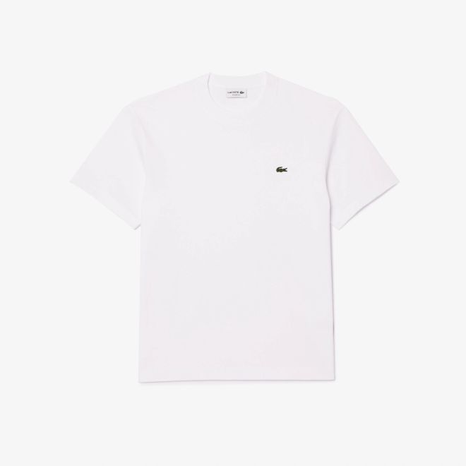 Afbeelding van Lacoste T-shirt Katoen met Ronde Hals 001 White