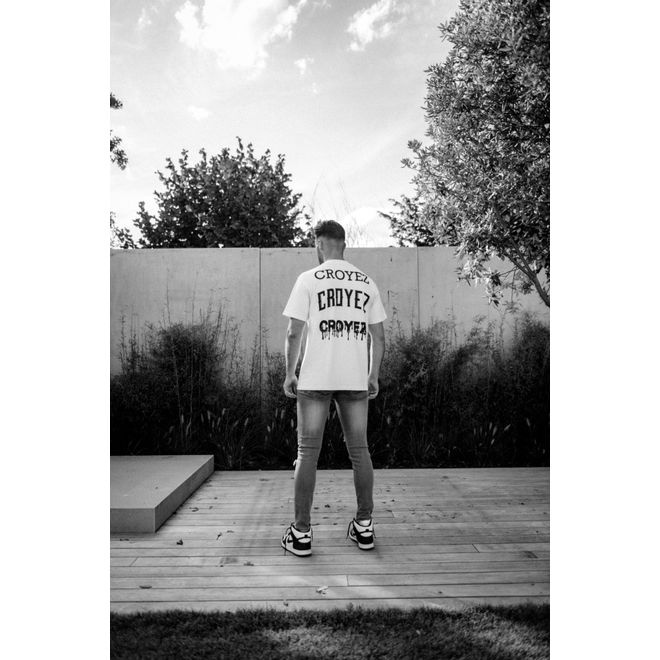 Afbeelding van Croyez Stacked Logo T-Shirt White Black