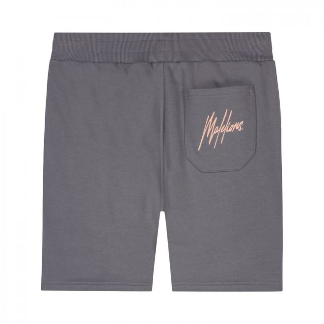 Afbeelding van Malelions Sport Coach T-Shirt + Short Set Pink Matt Grey
