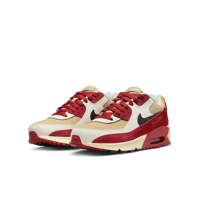Afbeelding van Nike Air Max 90 Kids Leather Sesame Red Clay