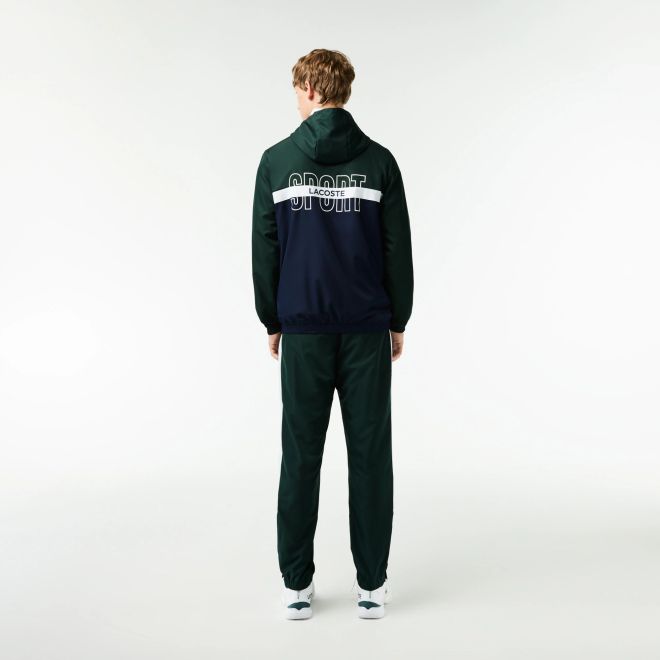 Afbeelding van Lacoste Trainingspak Green Navy White