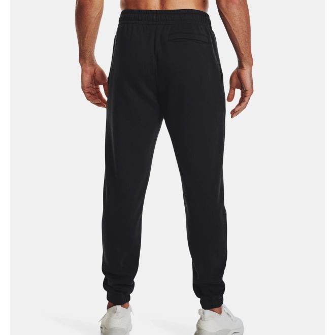 Afbeelding van Under Armour Herenjoggingbroek Essential Fleece Black White - 001