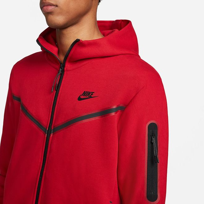 Afbeelding van Nike Sportswear Tech Fleece Hoodie Gym Red