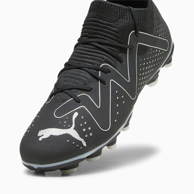 Afbeelding van Puma Future Match FG Voetbalschoenen Kids Black Silver