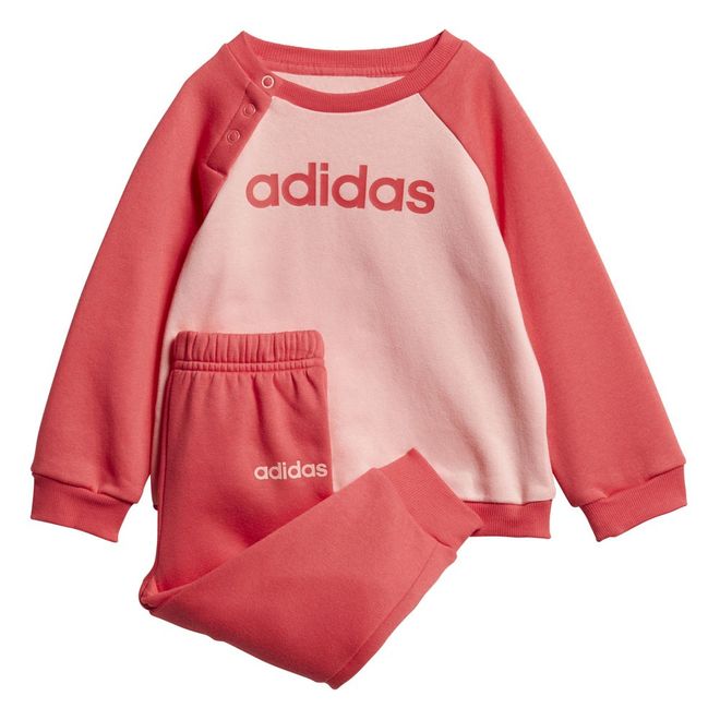 Afbeelding van Adidas Linear Fleece Joggingpak Infants Glory Pink