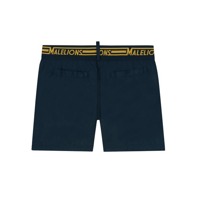 Afbeelding van Malelions Men Venetian T-Shirt + Short Set Navy Gold