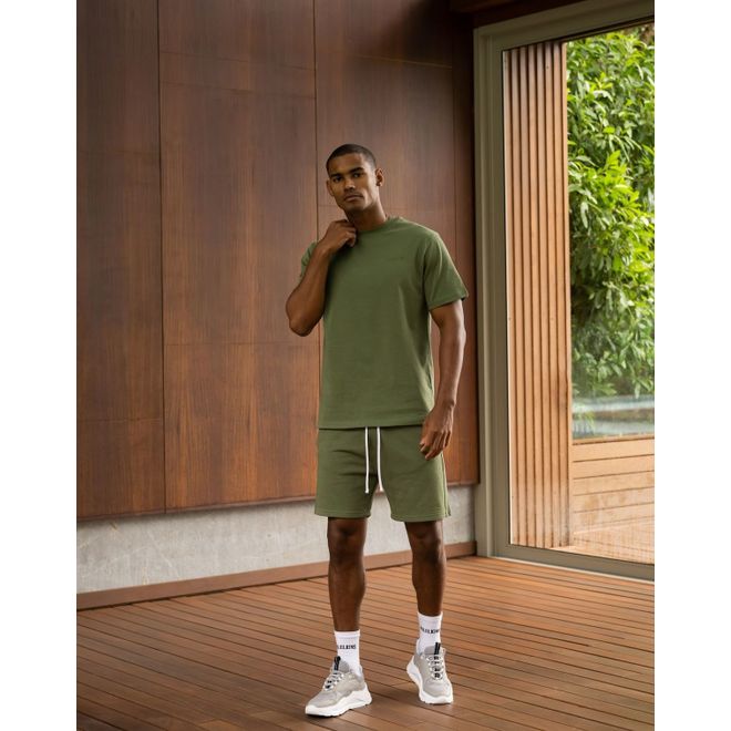 Afbeelding van Malelions Men Logo Short Light Army