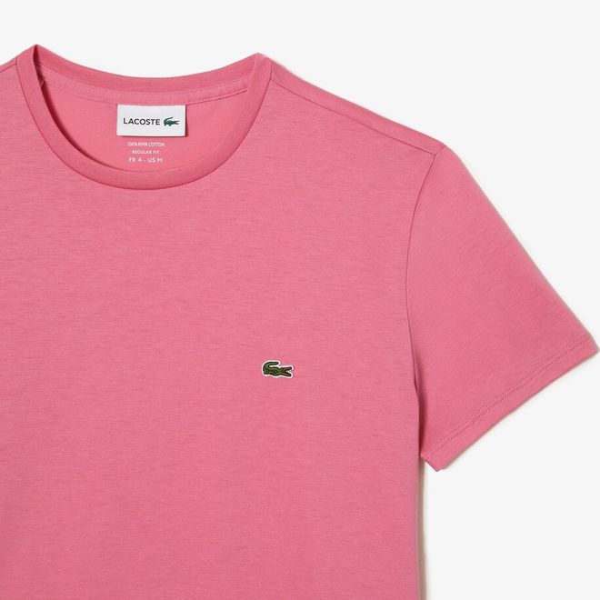 Afbeelding van Lacoste T-shirt met Ronde Hals Roze