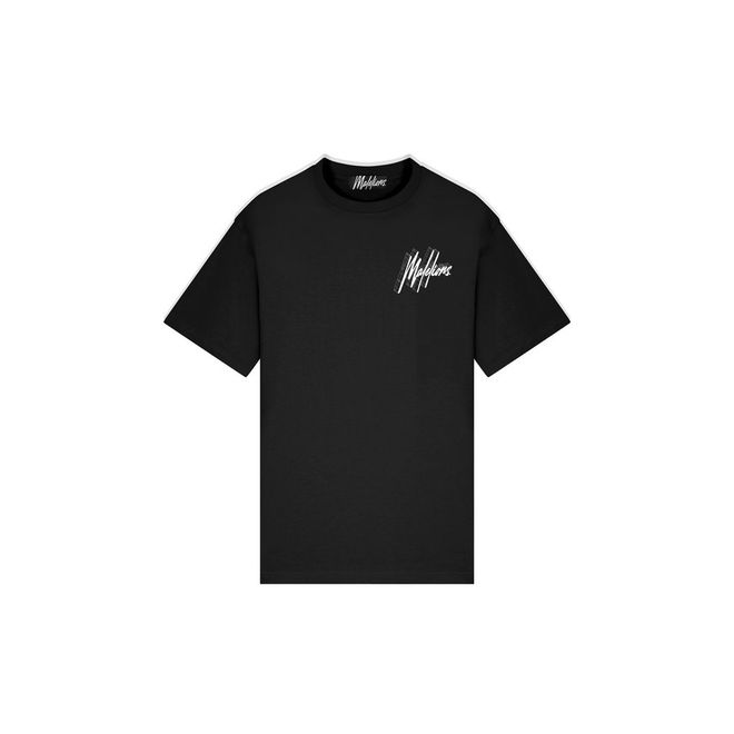 Afbeelding van Malelions Men 3D Graphic T-Shirt Black White