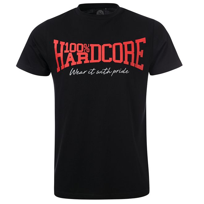 Afbeelding van 100% Hardcore T-Shirt Classic Black Red