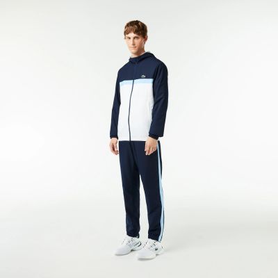 Foto van Lacoste Trainingspak Navy White Blauw